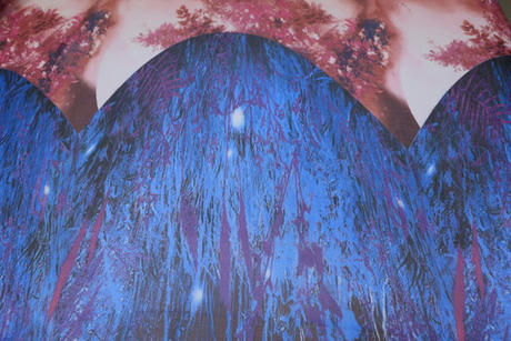 Шифон набивной "Сказочный лес"