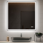 Зеркало Vincea LED VLM-3VN8008-2 800х800 c сенсорным выключателем и диммером, антизапотевание