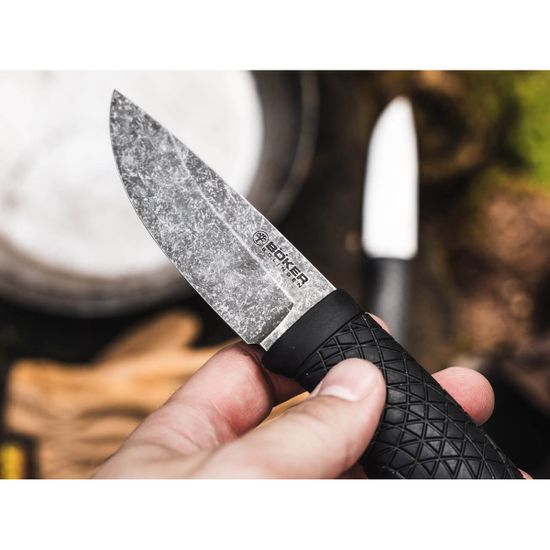 Boker BK121505 Bronco Mini - с фикс. клинком, рук-ть, рук-ть TPE, клинок 80CrV2