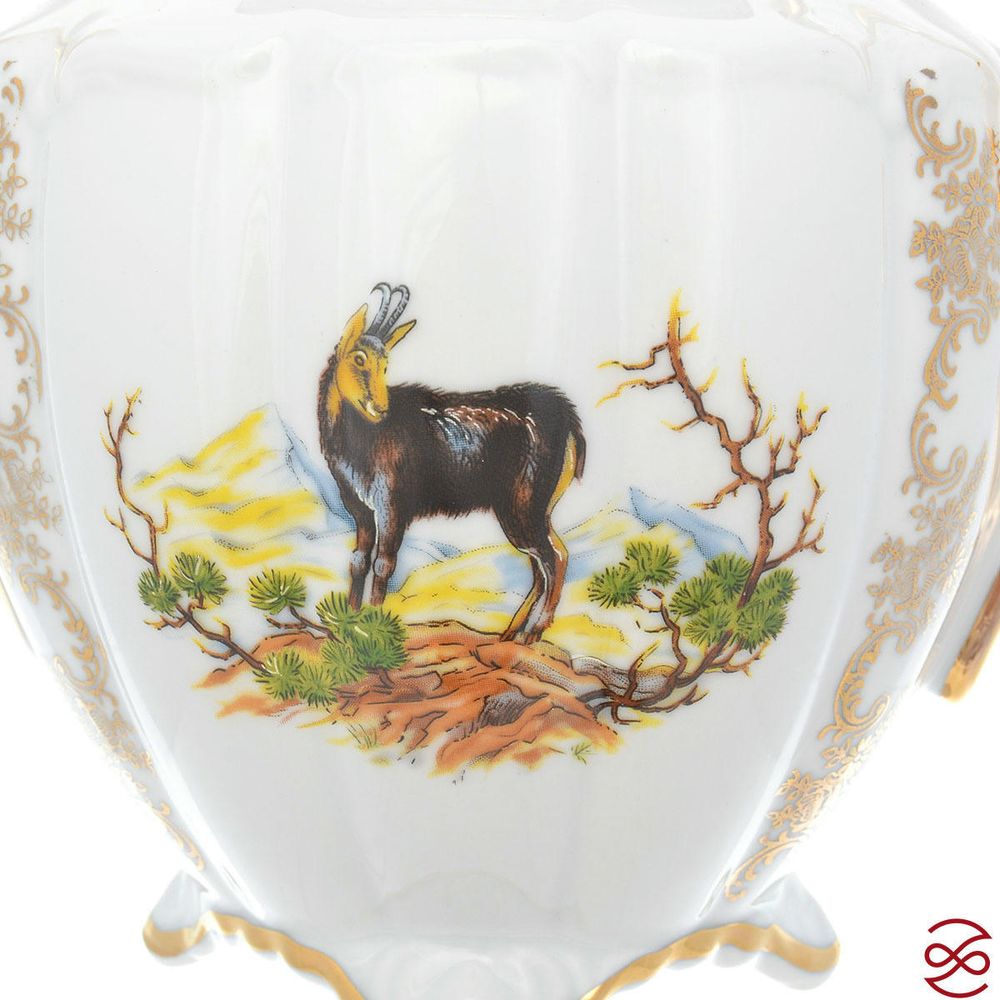 Кофейный сервиз Repast Охота красная Мария-тереза 15 предметов на 6 персон