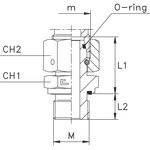 Штуцер FNE DS38 М48х2