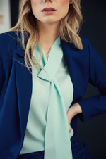 22183 Блузка женская (бирюзовый)