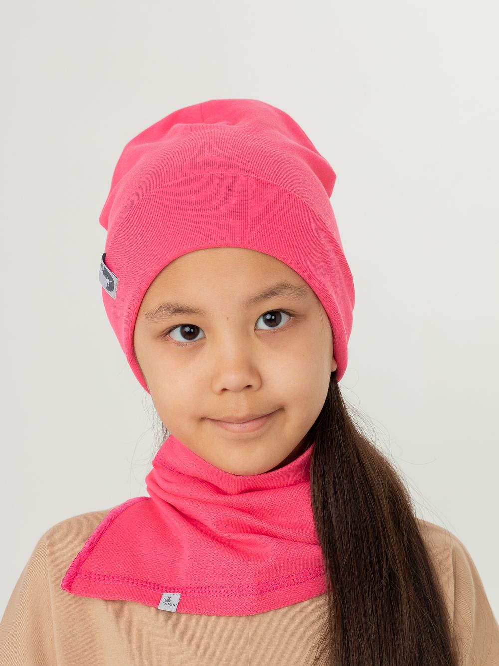Комплект Шапка трикотажная + снуд (Коралл) РИО*