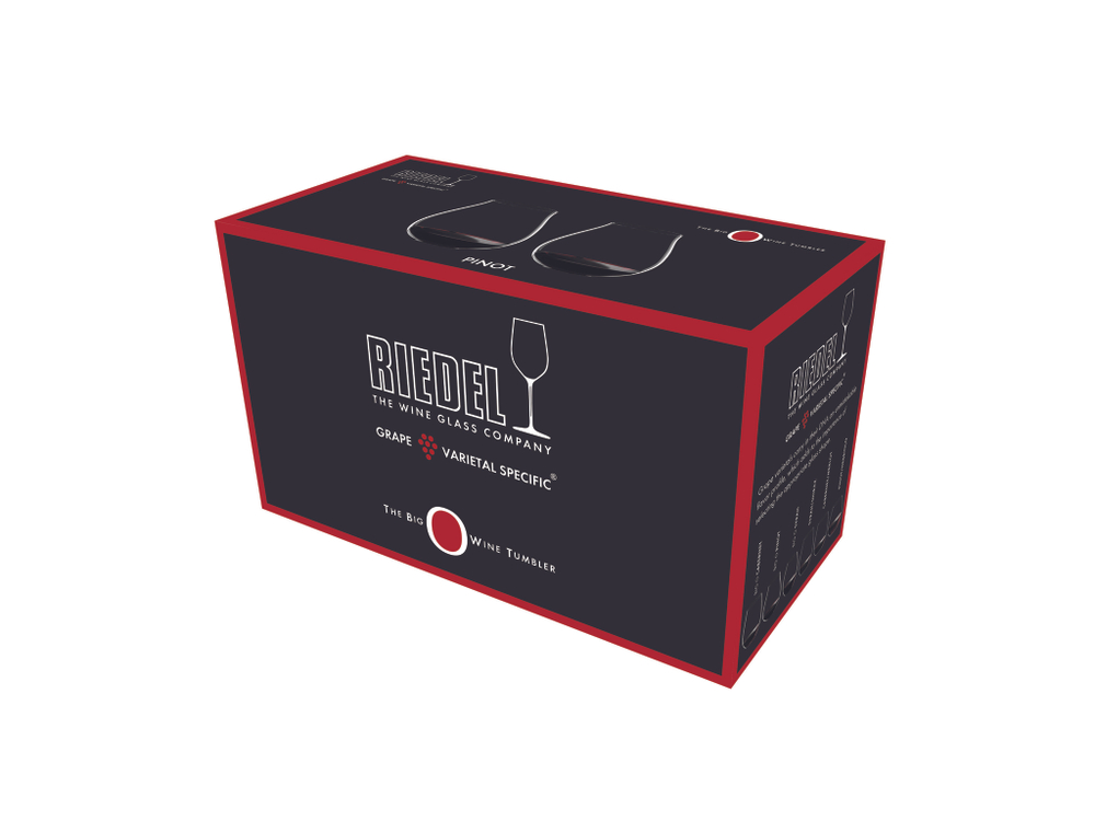 Набор бокалов для красного вина 2 шт 762 мл Riedel The Big O Wine Tumbler Pinot Noir Австрия упаковка