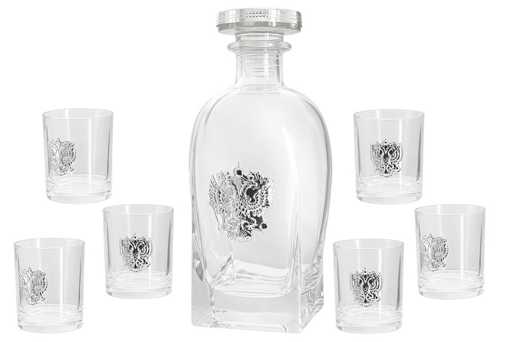 Набор для водки Гамма Россия серебряный