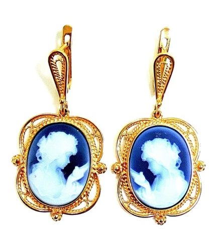 Серьги Эстерелла золото 750 агат(н