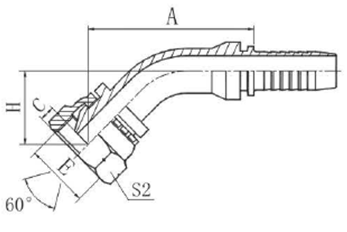 Фитинг DN 10 BSP (Г) 1/4 (45)