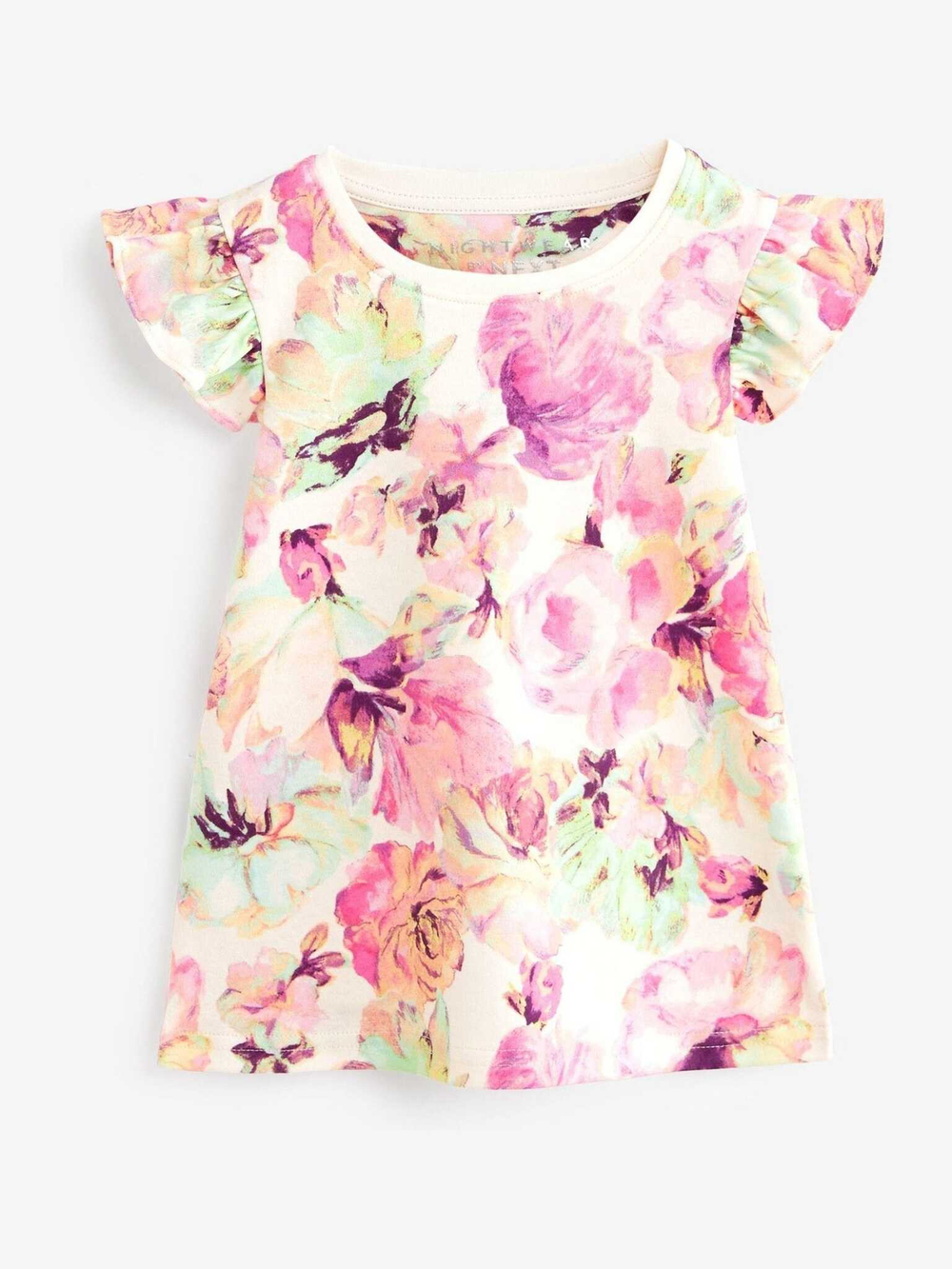 Пижама для девочки Next 604-291, 3 шт., Розовый, Светло-желтый