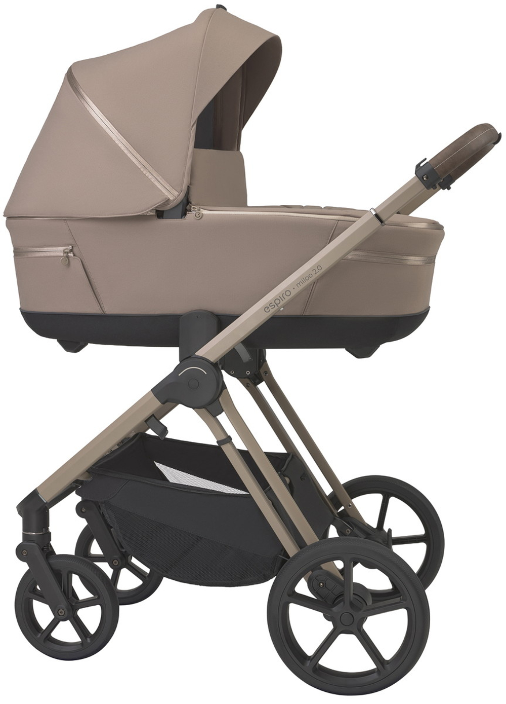 Детская коляска 3 в 1 Espiro Miloo 2.0 и автокресло Pi Beige 319 perfect beige