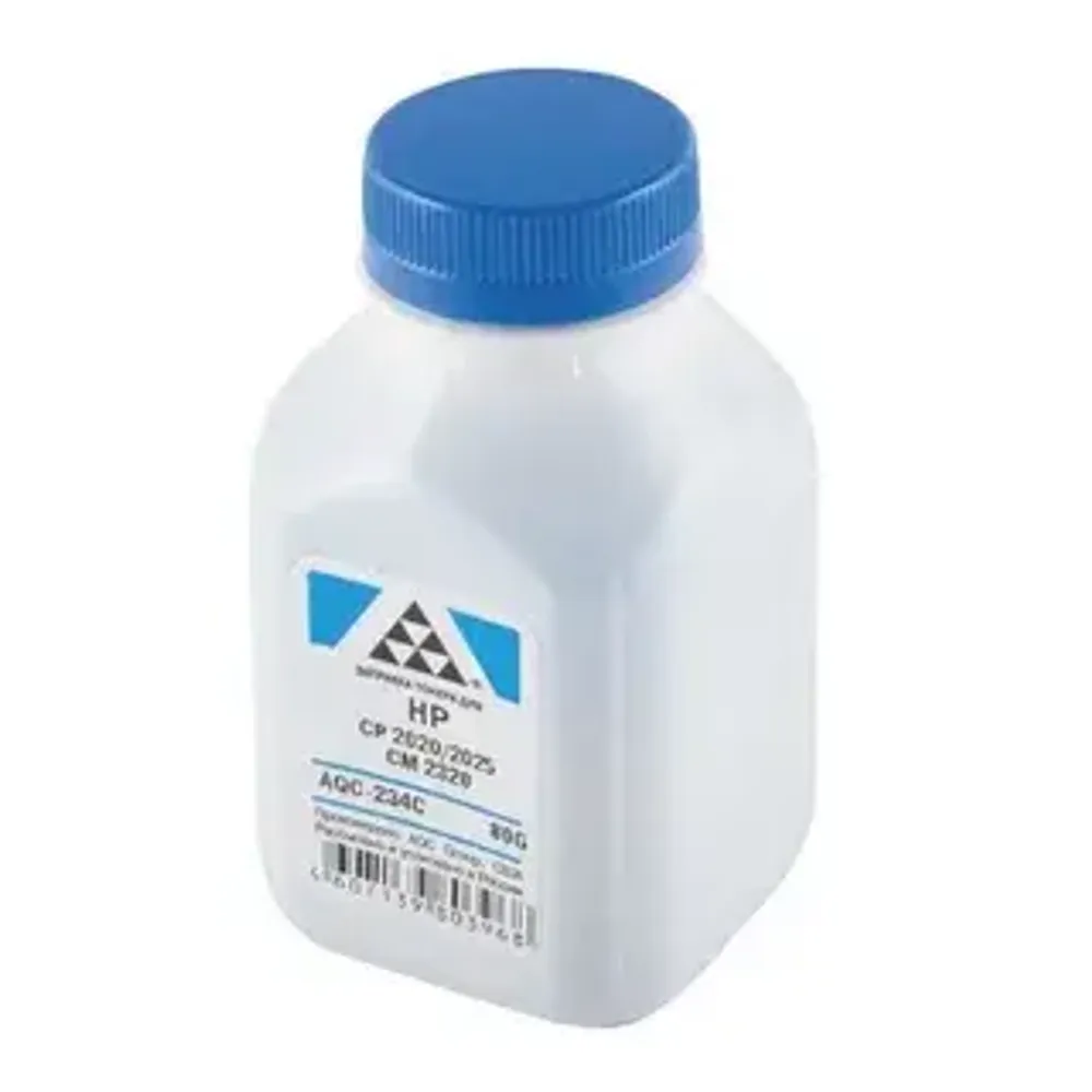 Тонер для картриджей HP CC531A/CE411A Cyan (80г) (AQC-США) Россия