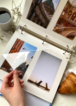 Фотоальбом на 50 магнитных листов 23х28 см, кольца magic view Замок