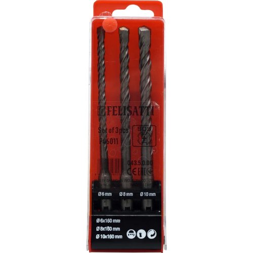 Набор буров FELISATTI SDS+ 3 шт   043.5.0.00