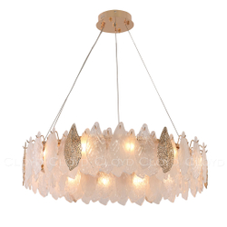 Люстра Cloyd SENEGAL-B C12 / Ø80 см - с золотыми листьями - золото (арт.11171)