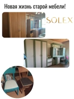 Краска для мебели без запаха цвет Черный матовый SOLEX 0,35кг