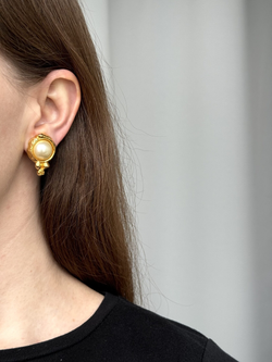 Клипсы с «жемчугом» Sonia Rykiel