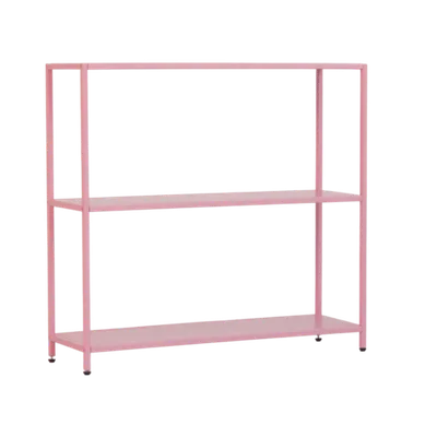 Стеллаж металлический 75х80х25, розовый
