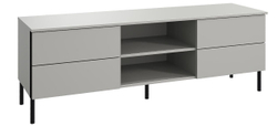 Тумба под телевизор с 4 ящиками Сиэтл, серый
