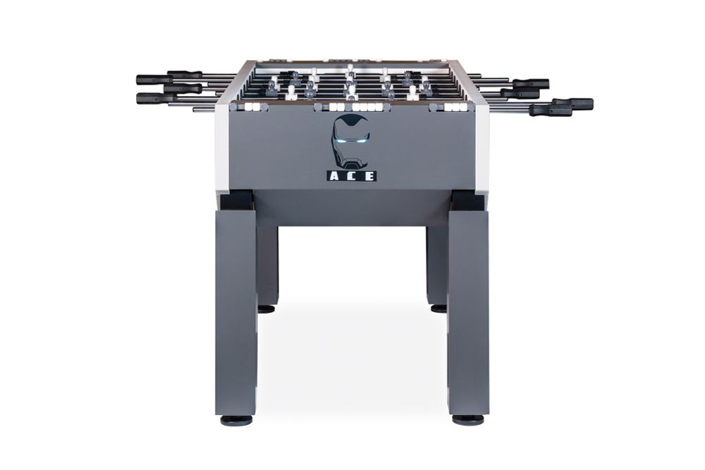 Игровой стол - футбол "Nine Star Iron Men ITSF Grey" (144х75,5х90)_D3