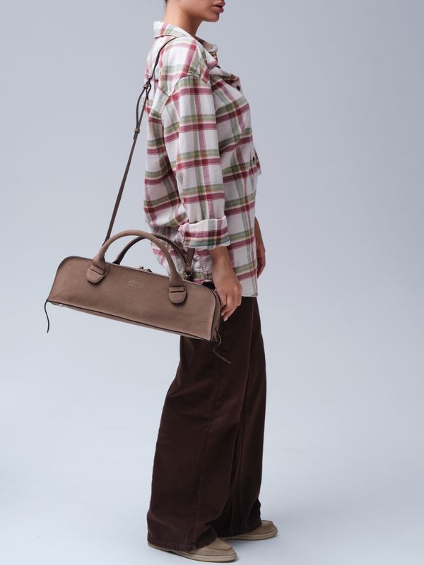 Сумка багет Doxie DBR 31157 серо-коричневый