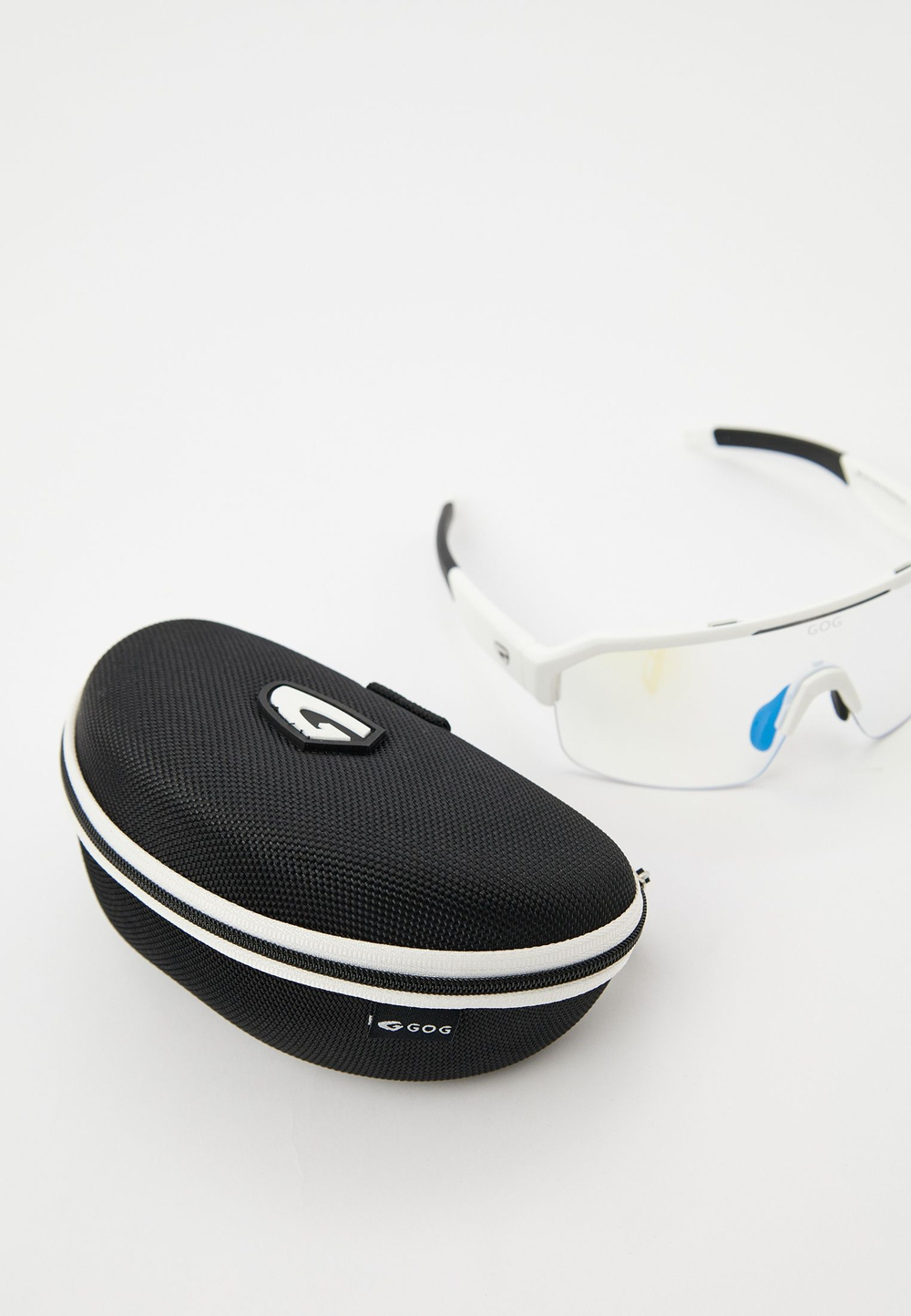 Спортивные очки с диоптриями GOG Thor C / Matt White-Black / Photochromic Blue Lens