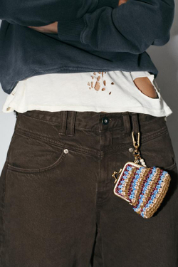 ZARA ПОДВЕСКА-КОШЕЛЕК, РАЗНОЦВЕТНЫЙ