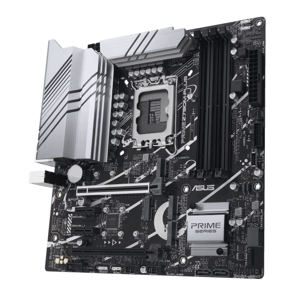 Материнская плата ASUS PRIME Z790M-PLUS, LGA1700 4xDDR5 4xSATA3 3xM.2 HDMI DP mATX