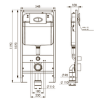 Boheme 666 Система инсталляции для подвесного унитаза