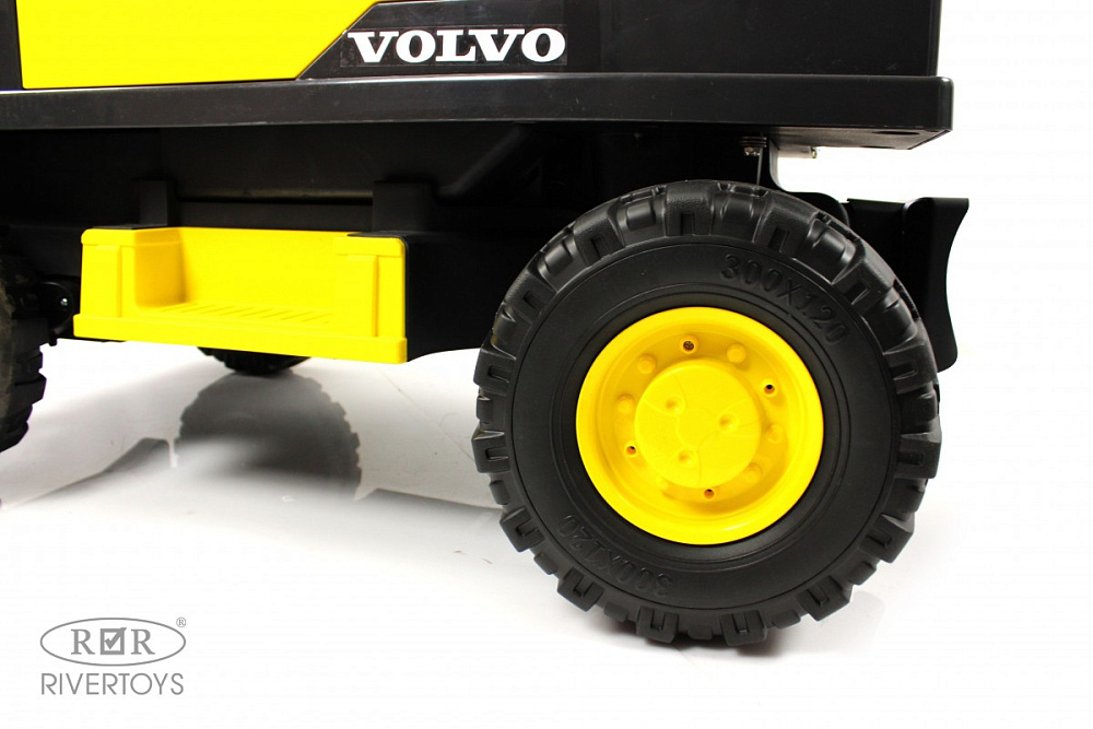 Детский электромобиль RiverToys трактор Volvo Y444YY YELLOW желтый