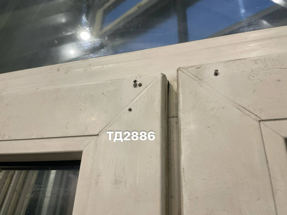 Дверь Пластиковая Б/У 270(в) х 144(ш) Штульповая (Балконный блок)