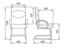 Кресло для руководителя ГЕРМЕС СТАНДАРТ КОНФЕРЕНЦ