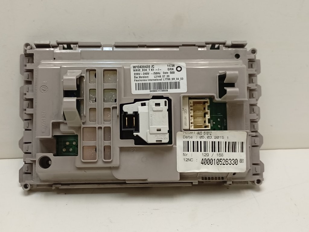 AWS61012 кт61 Электронный модуль для стиральной машины Whirlpool W10438439 б/у