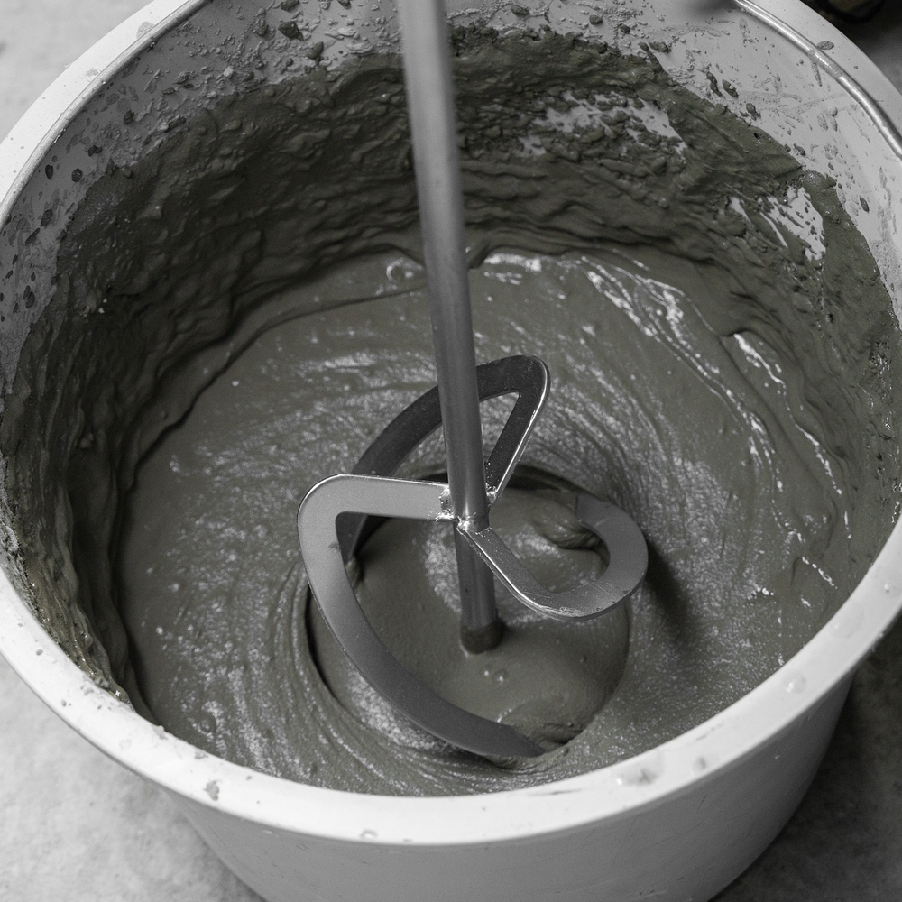 Насадка для миксера, для легких растворов, 140 х 590 мм, оцинкованная, хвостовик резьба М14 Сибртех