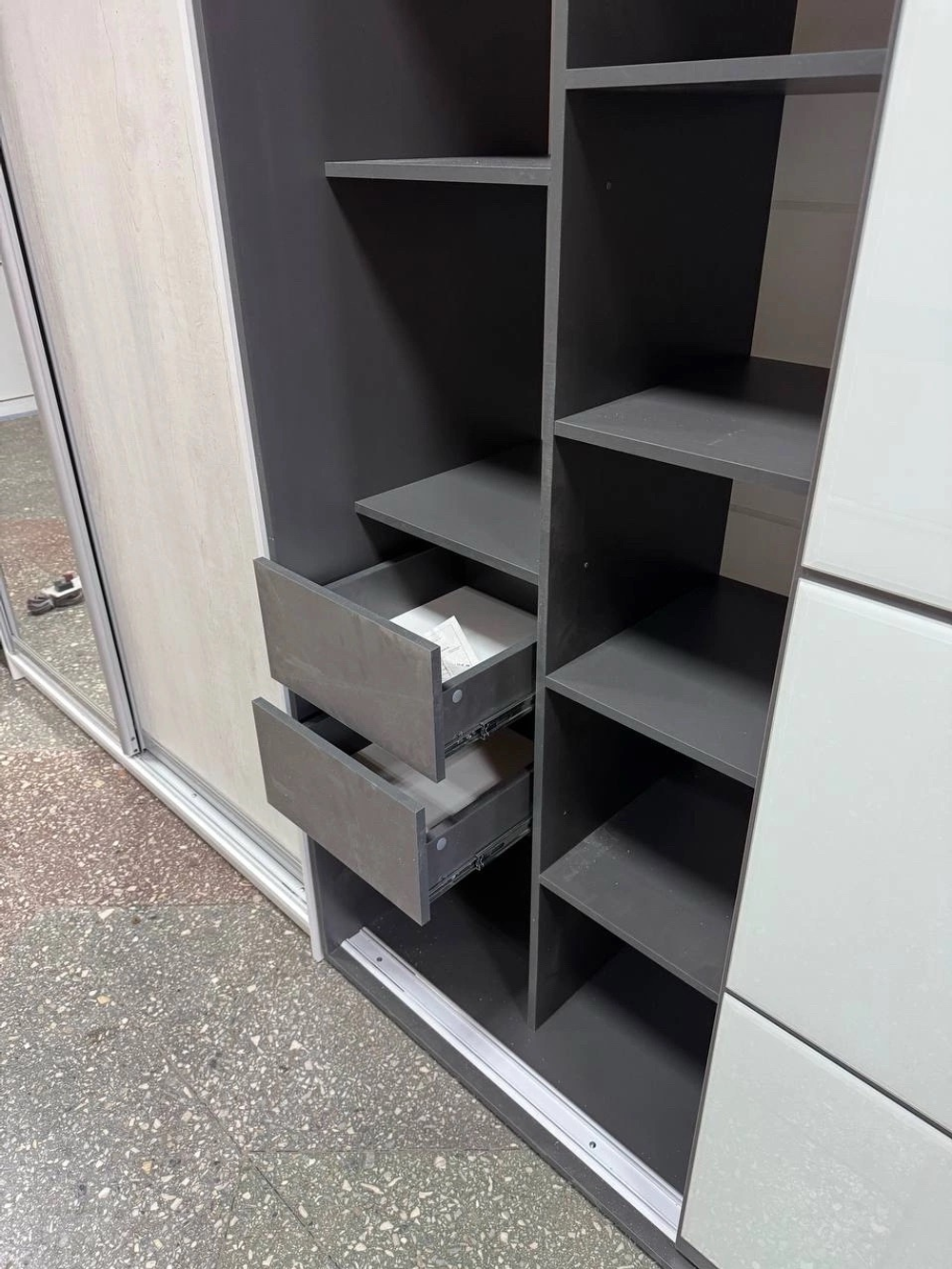 Шкаф-купе Крафт-6 ШКК-06 графит 1,6 м
