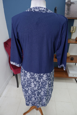 Платье синее с принтом 50 размер, новое