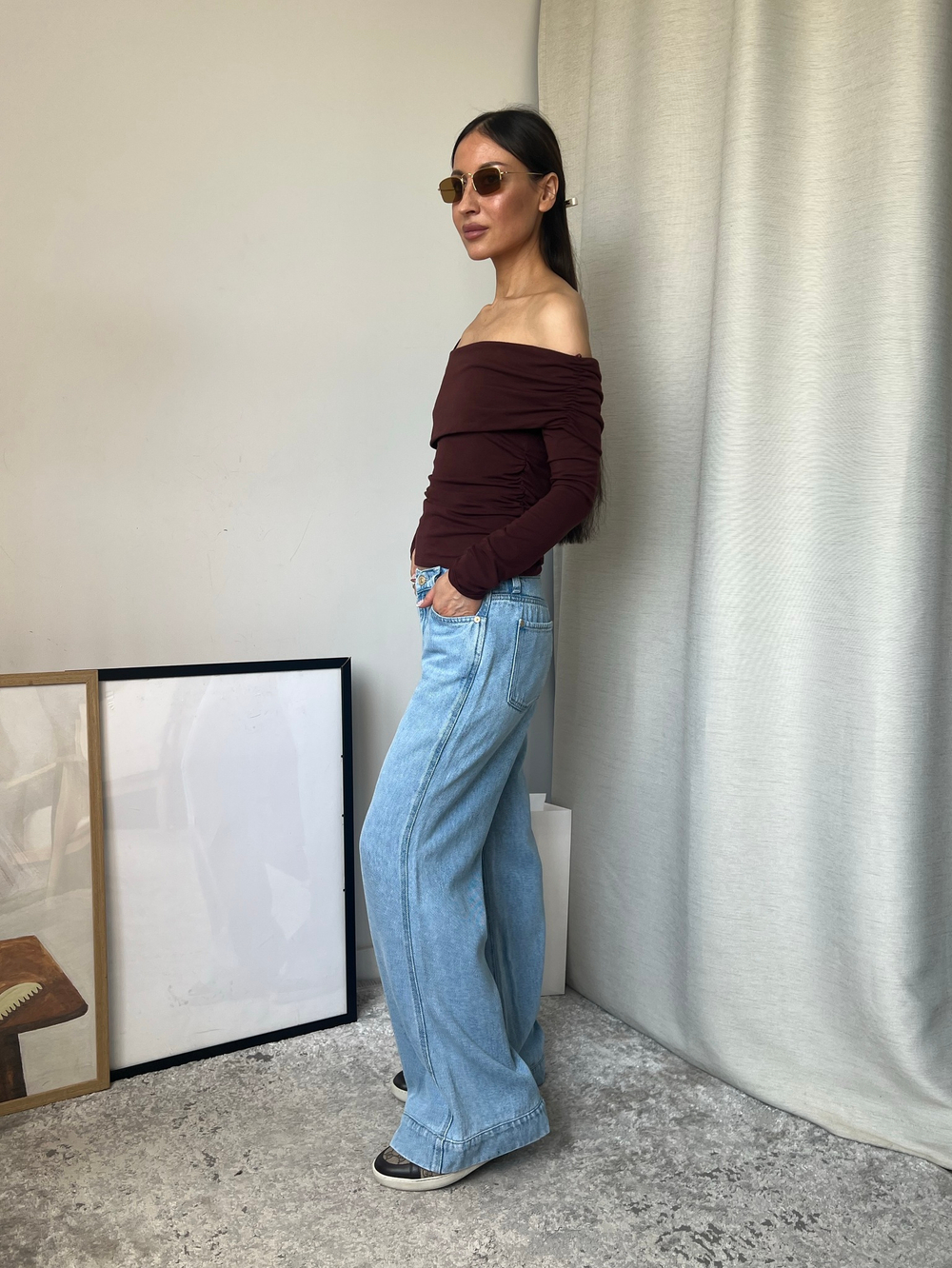 Трикотажная блузка Zara, L