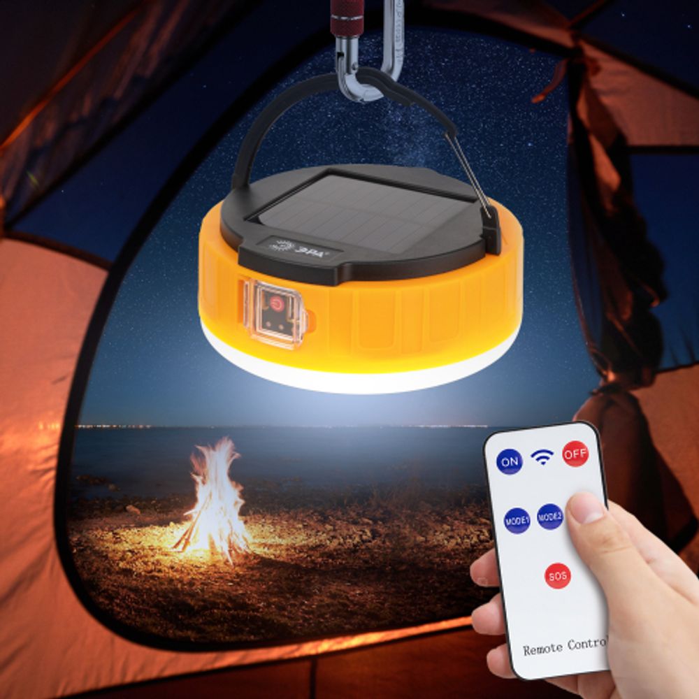 Фонарь кемпинговый светодиодный ЭРА KA-701 Персей аккумуляторный, на солнечной батарее + пульт