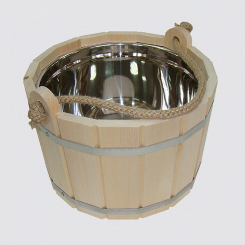 Шайка двухручная с нержавеющей вкладкой (10л)