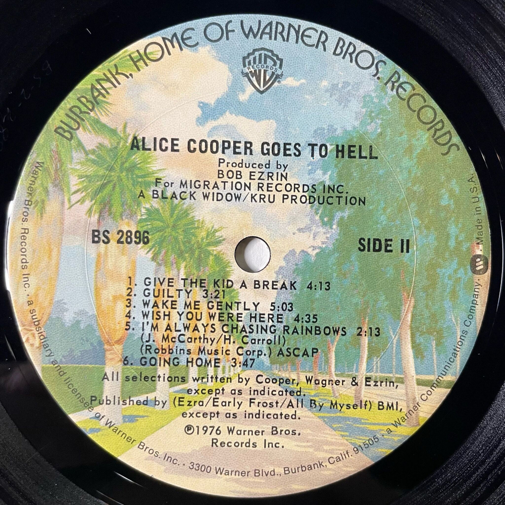 Винтажная виниловая пластинка LP Alice Cooper Goes To Hell (USA 1976)