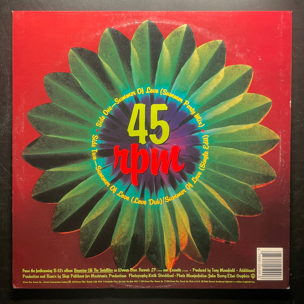 The B-52's ‎– Summer Of Love (США 1986г.) 12", 45 RPM