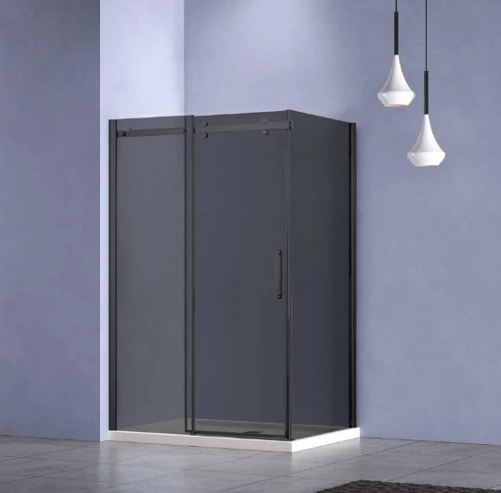 Душевой уголок Como-N VSR-4CN9013CGB, 1300*900, черный, стекло тонированное, , шт