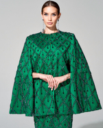 Кейп "Хозяйка медной горы" с вышивкой ручной работы