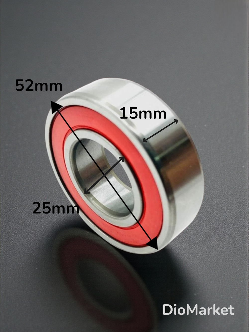 подшипник коленвала 6205 suzuki address V 100 сузуки адрес 100 / ямаха гранд аксис 100 (25х52х15)