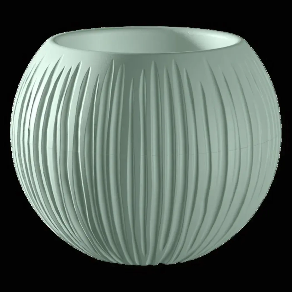 Кашпо для цветов пластиковое 1,7л d-13,5см «Сфера» Нефрит