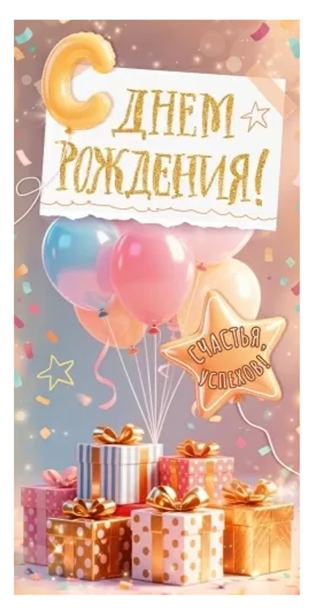 Конверт для денег "С Днем Рождения!" 9.0001542