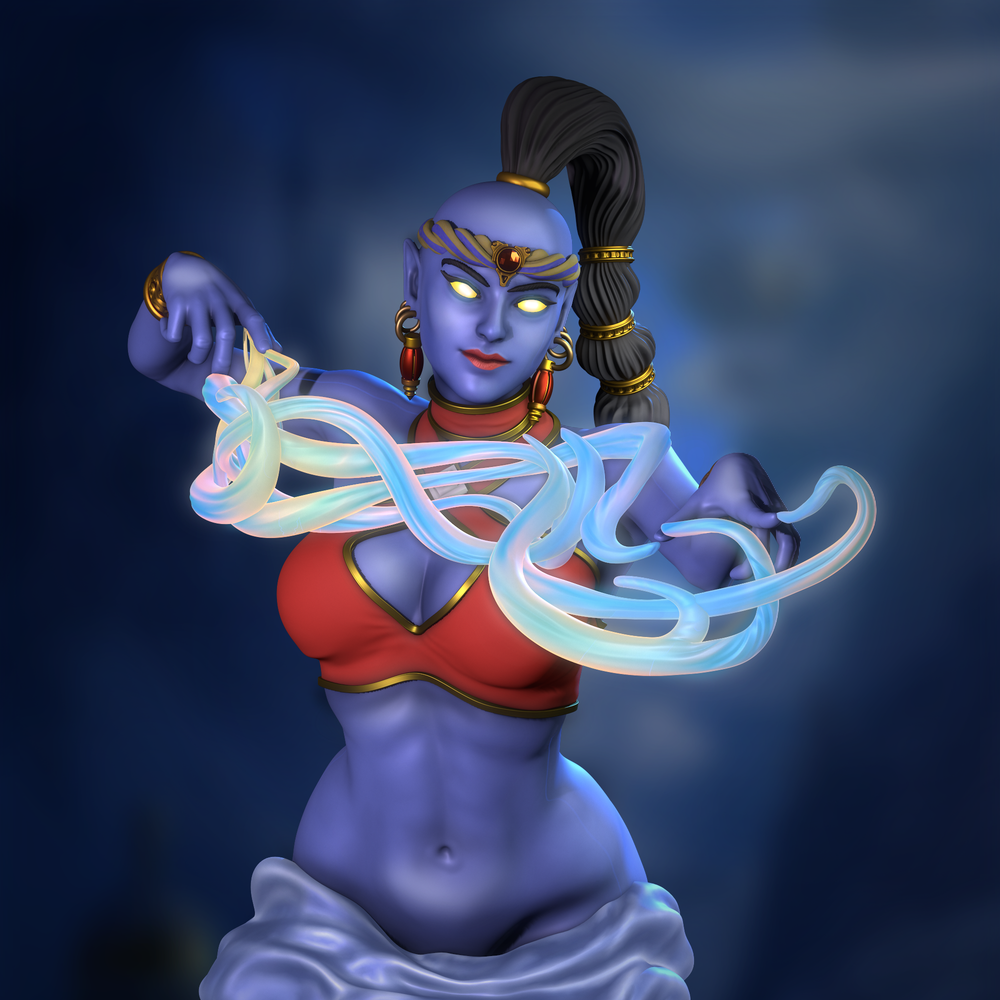 Фигурка Герои 3 Женский джинн Heroes of Might and Magic 3 The female genie