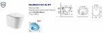 Унитаз с инсталляцией WeltWasser AMBERG 350 + SALZBACH 043 MT-GR + AMBERG RD-MT CR серый матовый/кнопка матовый хром