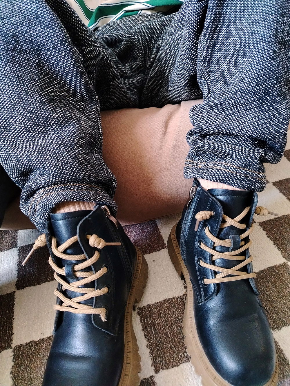 Брюки из трикотажа Mjölk Black Denim