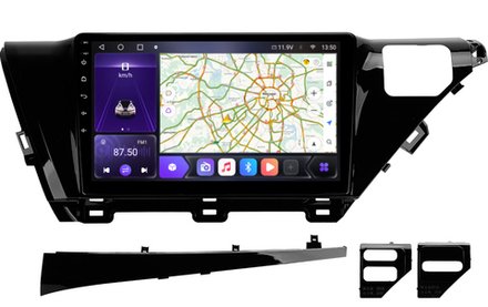 Магнитола для Toyota Camry 70 2017-2020 (без JBL) - Carmedia OL-1695 QLed, Android 10/12, ТОП процессор, CarPlay, SIM-слот