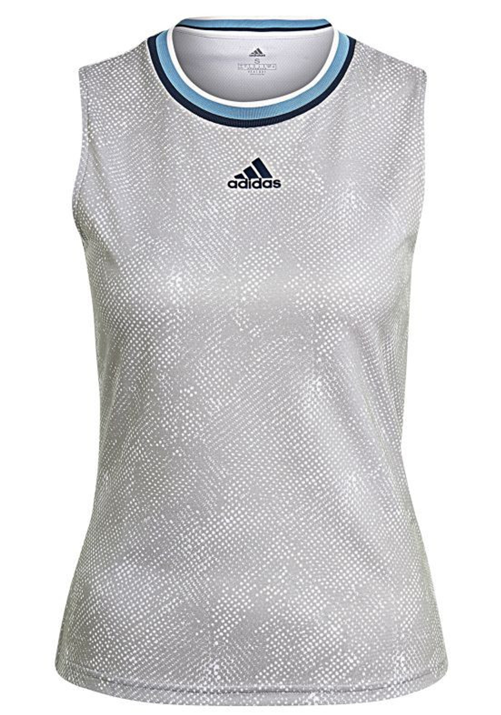 Женский топ теннисный Adidas Primeblue Printed Match Tank Top W - серый