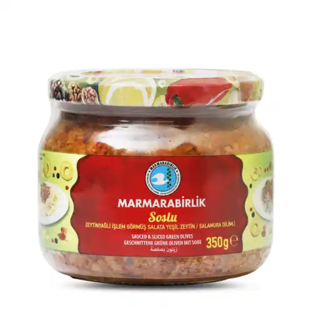 Соус из зелёных оливок со специями, Marmarabirlik, 350гр